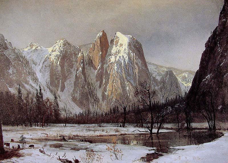 Albert Bierstadt Cathedral Rock, Yosemite Valley, California china oil painting image